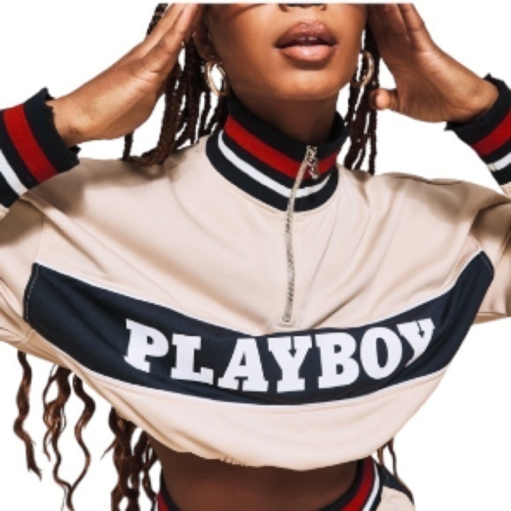 Deadstock PLAYBOY x MISSGUIDED Crop Pull Over